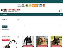 Tablet Screenshot of dog-muzzle-store.com